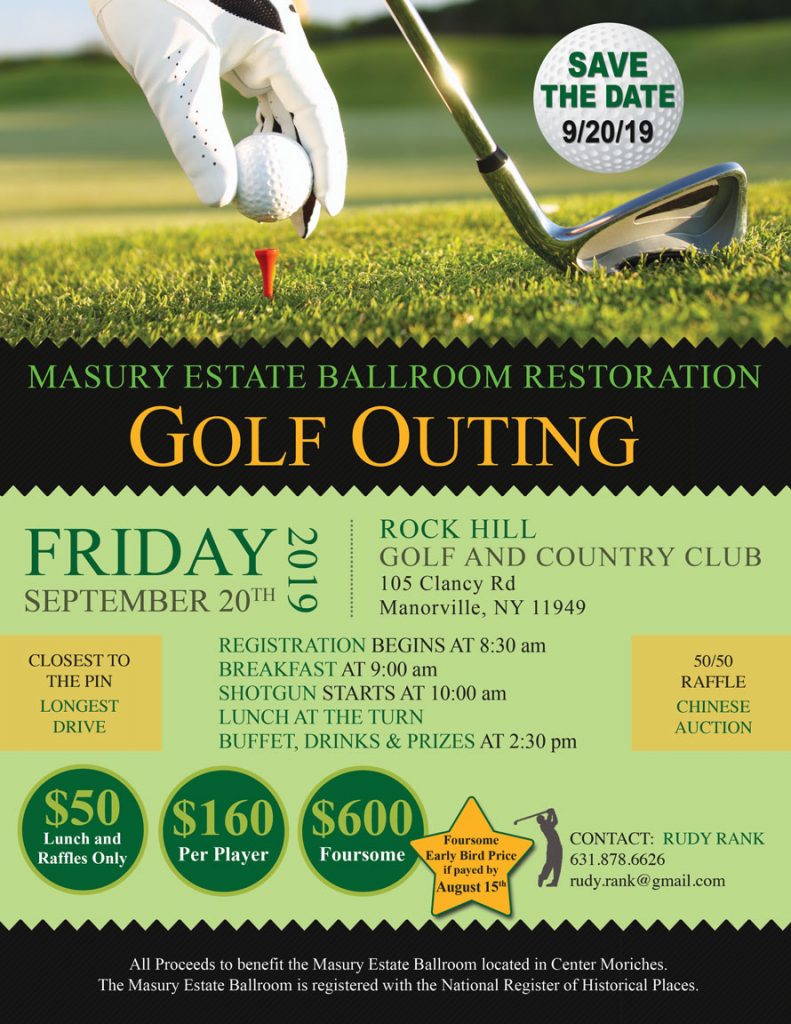 Masury Estate Ballroom Restoration Golf Outing