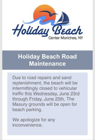 Holiday Beach Road Maintenance