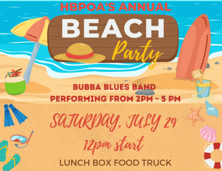 HBPOA Beach Party