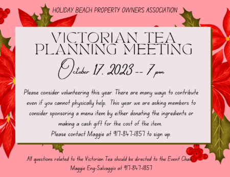 Victorian Tea Volunteer Planning Meeting